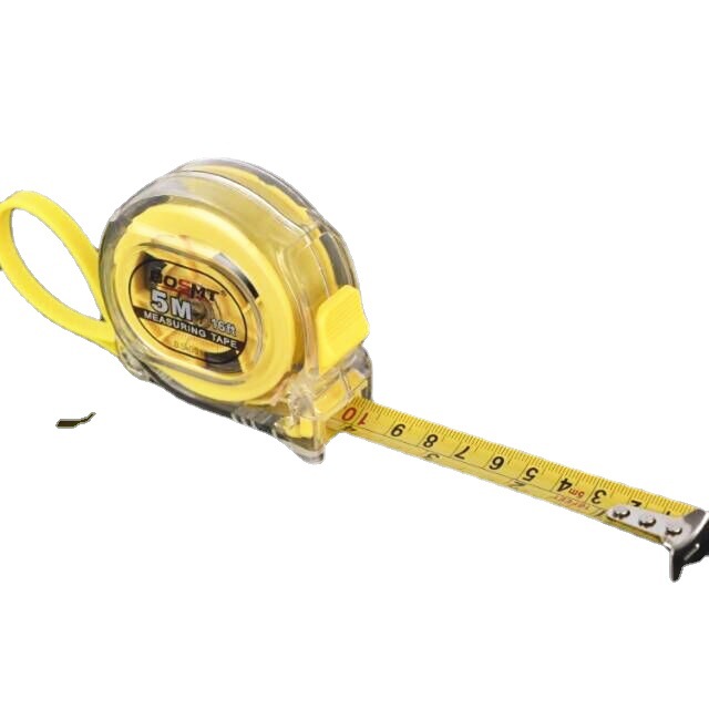 透明卷尺5米厂家直销宁波钢卷尺尺子不锈钢加工好质量PC