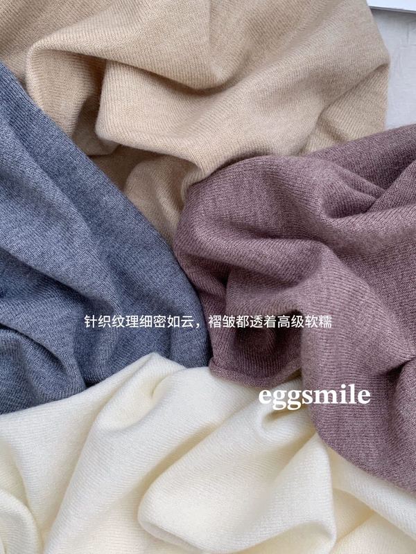 eggsmile16色韩风卷边纸片人针织衫秋冬新款纯色卷边半高领打底衫|undefined