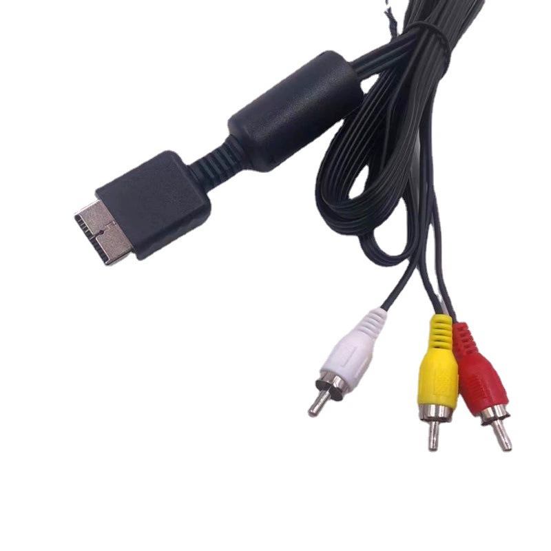 Кабель PS2AV совместим с игровой консолью Sony PS2, специальный видеокабель, медная шёлковая AV-кабель PS2
