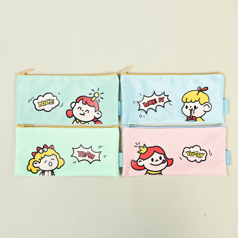 Bolsa con cremallera de tela Oxford "Familia Tuanzi" de SPVEGA - Tamaño B6 - Para almacenar papelería y accesorios