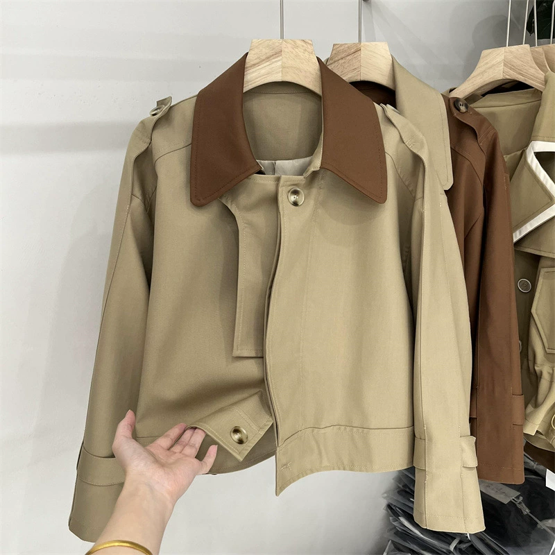 Осенняя дизайнерская trench coat, куртка для отдыха, тренд сезона, для подростков
