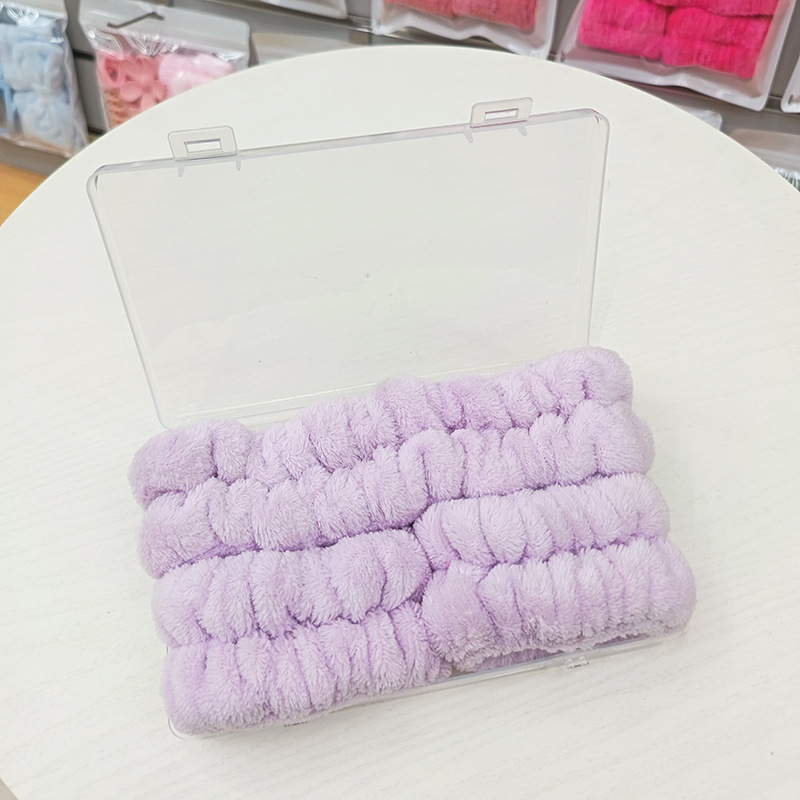 洗脸发带三件套洗漱防水防湿袖敷面膜束发带简约头带女用发捆发箍|undefined