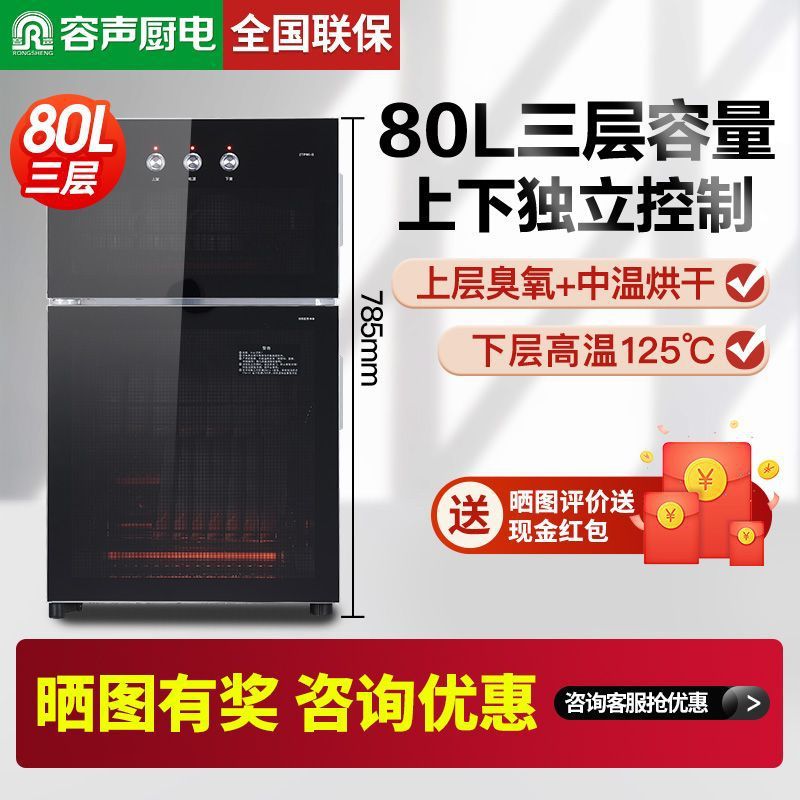 容声立式双门高温碗筷商用厨房餐具碗柜柜109P智能空气净化器