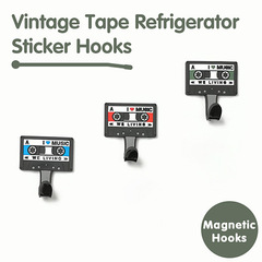Cross-border Korean industrial style retro tape fridge magnet multi-functional strong load-bearing strong magnetic hook creative magnetic sticker
