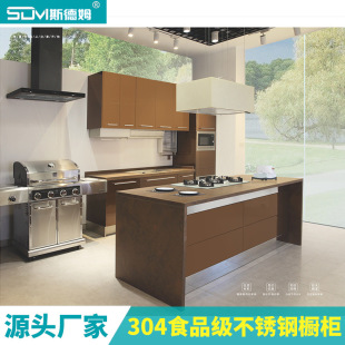 Integrated Kitchen Cabinet 304 Stainless Steel Cabinet Cabinet Door Integrated Wall Cabinet Wall Cabinet Design Manufacturer Wholesale