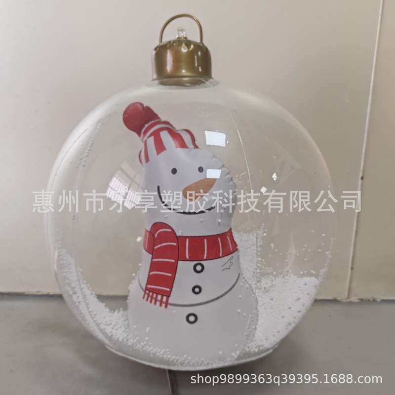 工場直販 PVC インフレータブルクリスマスボール中庭楽しい透明クリスマスツリー LED ライトおもちゃ装飾高透明ボール|undefined