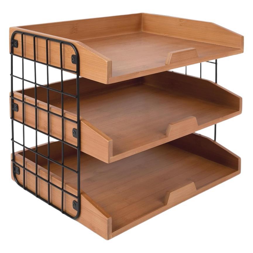 Wooden storage system for documents