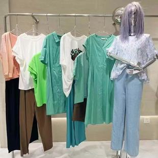 25 summer [Xin Ai] literature and art natural simple use of high-end fabrics natural skin-friendly women's clothing tail discount wholesale