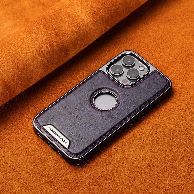 Suitable for Apple 16Promax Mobile Phone Case Magnetic Iphone15 All-Inclusive 14 Classy Ip13 Business 12 Men's Leather Case