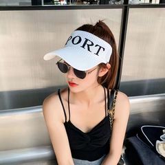 Sun protection hat outdoor hat shade trendy spring duckbill hat for girls and boys summer open top hat Korean version new style