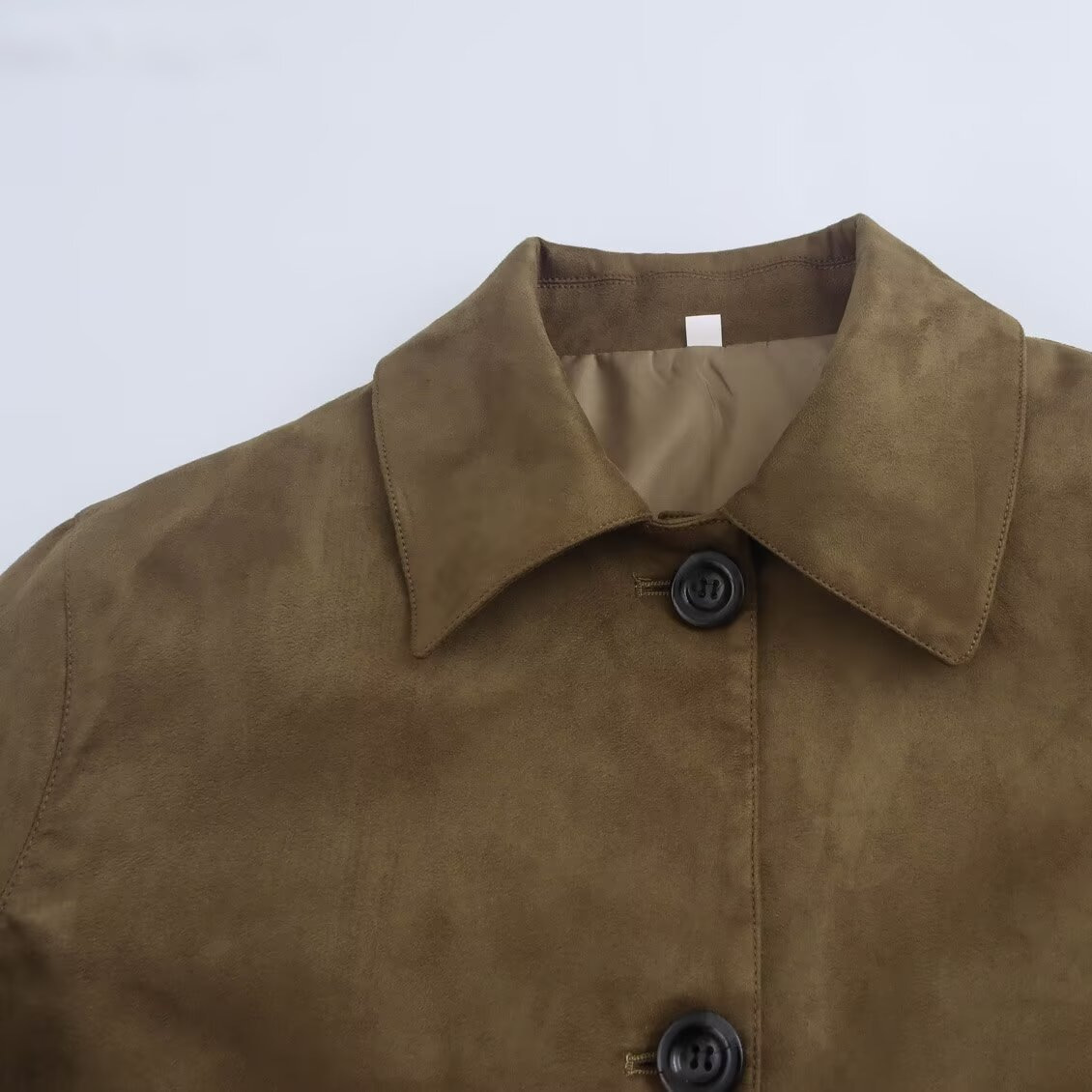 Jachetă de piele întoarsă pentru femei, toamna și iarna 2024, stil nou_voghion.com