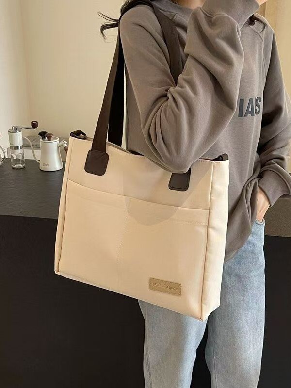 Diseño original japonés cremallera viaje engrosado lienzo bolsa de mano ocio estudiantes de literatura simple hombro mochila