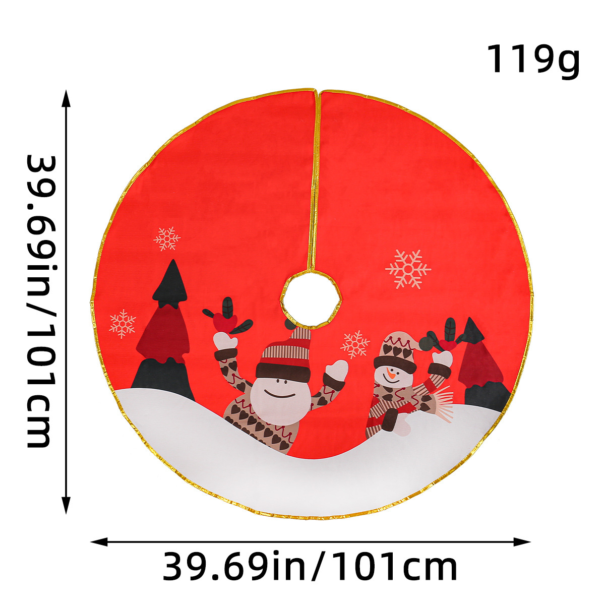 Navidad transfronteriza Phnom Penh decoración decoración de decoración del delante de Santa Claus impresión de árbol de Navidad