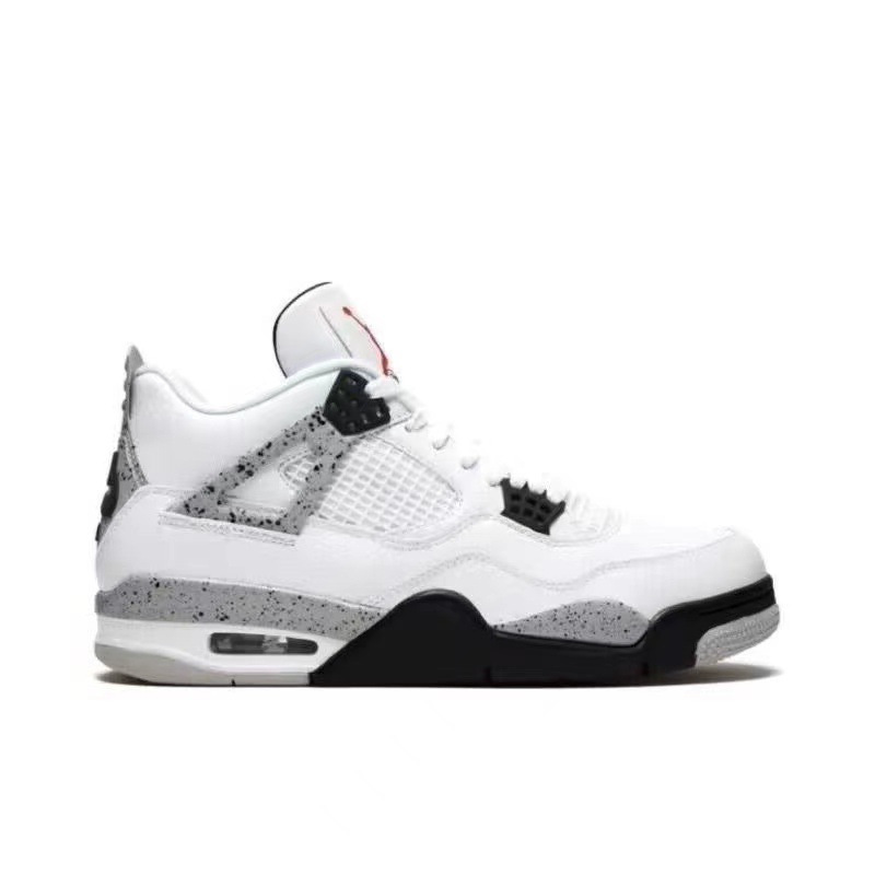 AJ4ハイエディション ミッドナイトブルー＆ホワイトセメント ハイカット ファッションカジュアルスポーツバスケットボールシューズ ピンクブラックカラー ハイカット 快適|undefined
