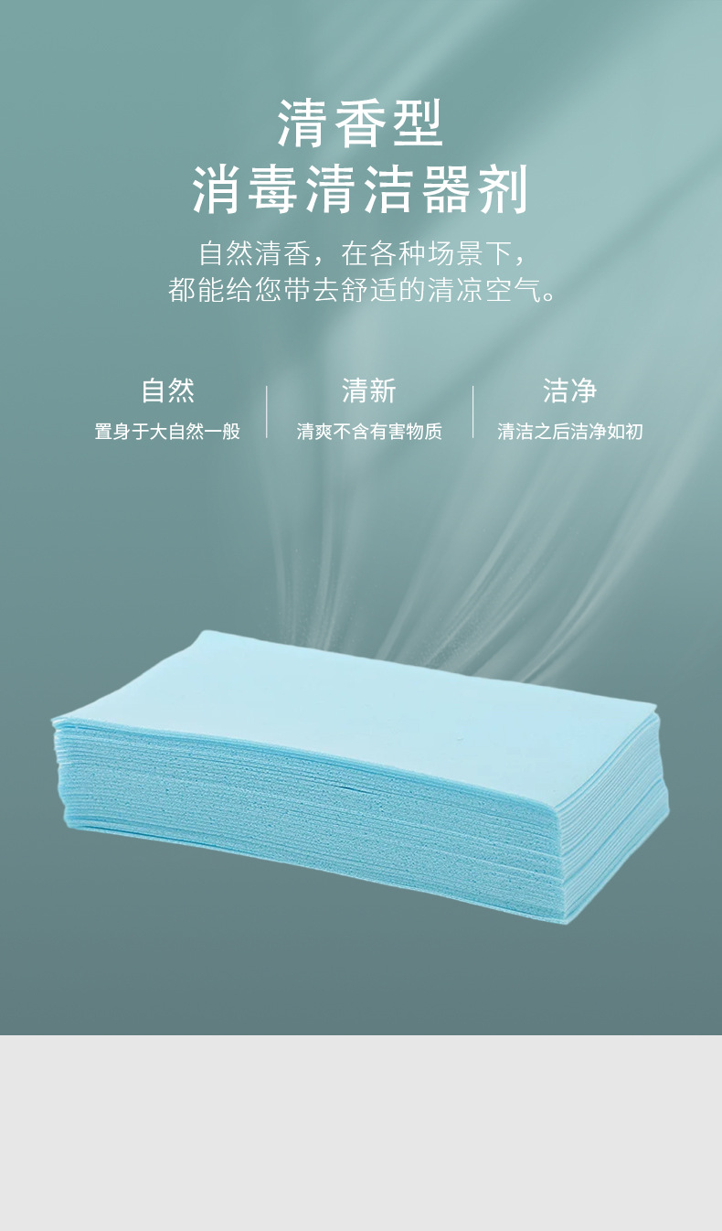 厂家批发薄荷香型地板清洁片批发多效去污30片清香型消毒清洁器剂详情10