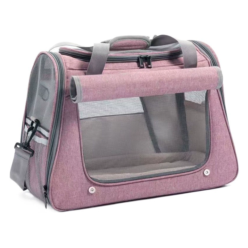 Pet Bag Новая Мода Pet Car Bag Повседневная дышащая сетчатая Портативная сумка Cat Crossbody Bag