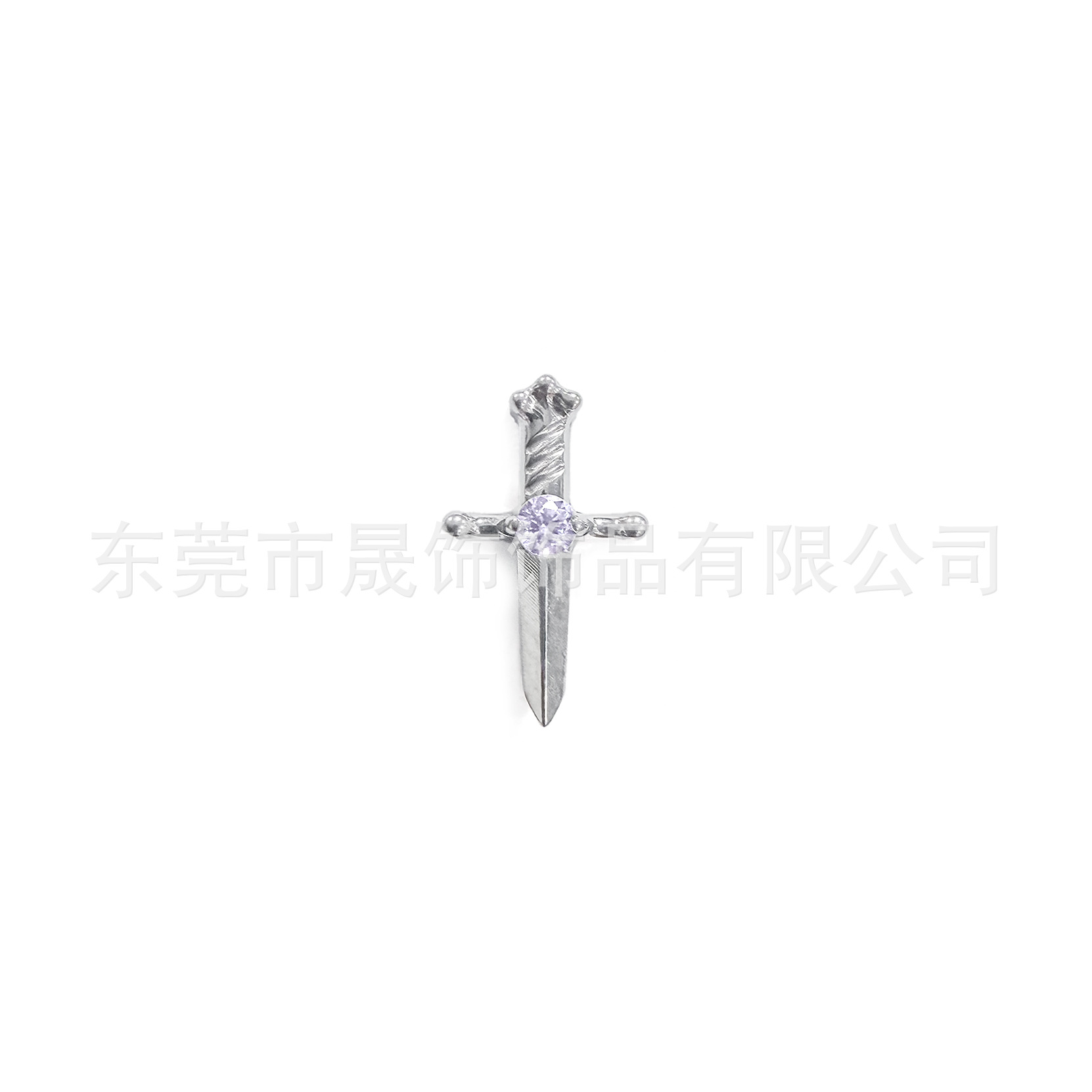 F136 Titanium Alloy 单 Diamond 宝剑 Ear Stud Studded 5A Cubic Zirconia Helix Cartilage Stud G23 Titanium Internal Thread Labret Stud Piercing Jewelry