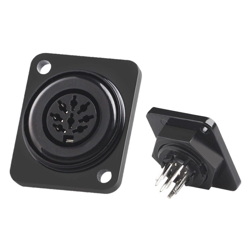 SETO Shengtuo D-образный восьмижильный микрофон для конференций с круглым отверстием из цинкового сплава, металлический ручной сварочный микрофонный модуль