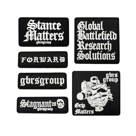 Velcro PVC three-dimensional adhesive stamp morale stamp luminous armband GBRS Group bag sticker helmet sticker 3D adhesive stamp