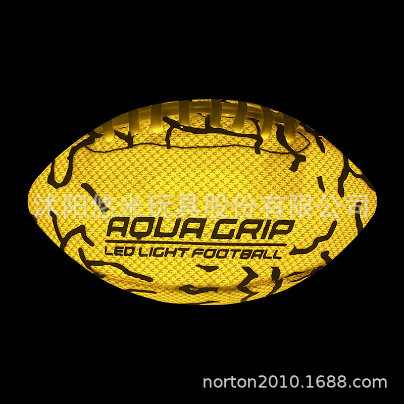 New Custom Led Luminous American Football Fluorescent Color Sandwich Fishing Net Cloth Silicone Printing Customization