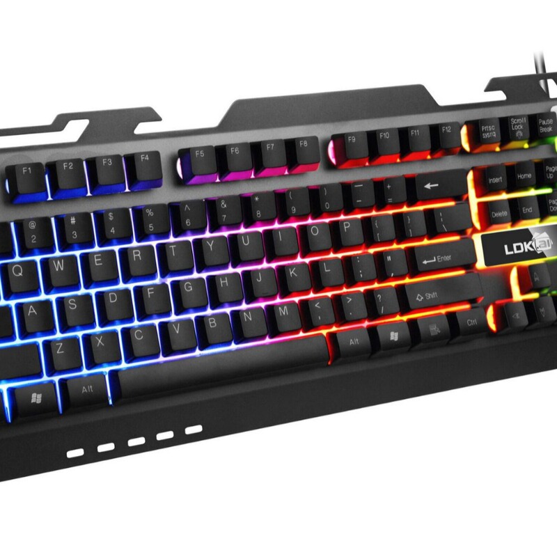 Ray Dikai RK300 mechanical keyboard feel Gaming Keyboard USB luminous keyboard steel plate weighted keys