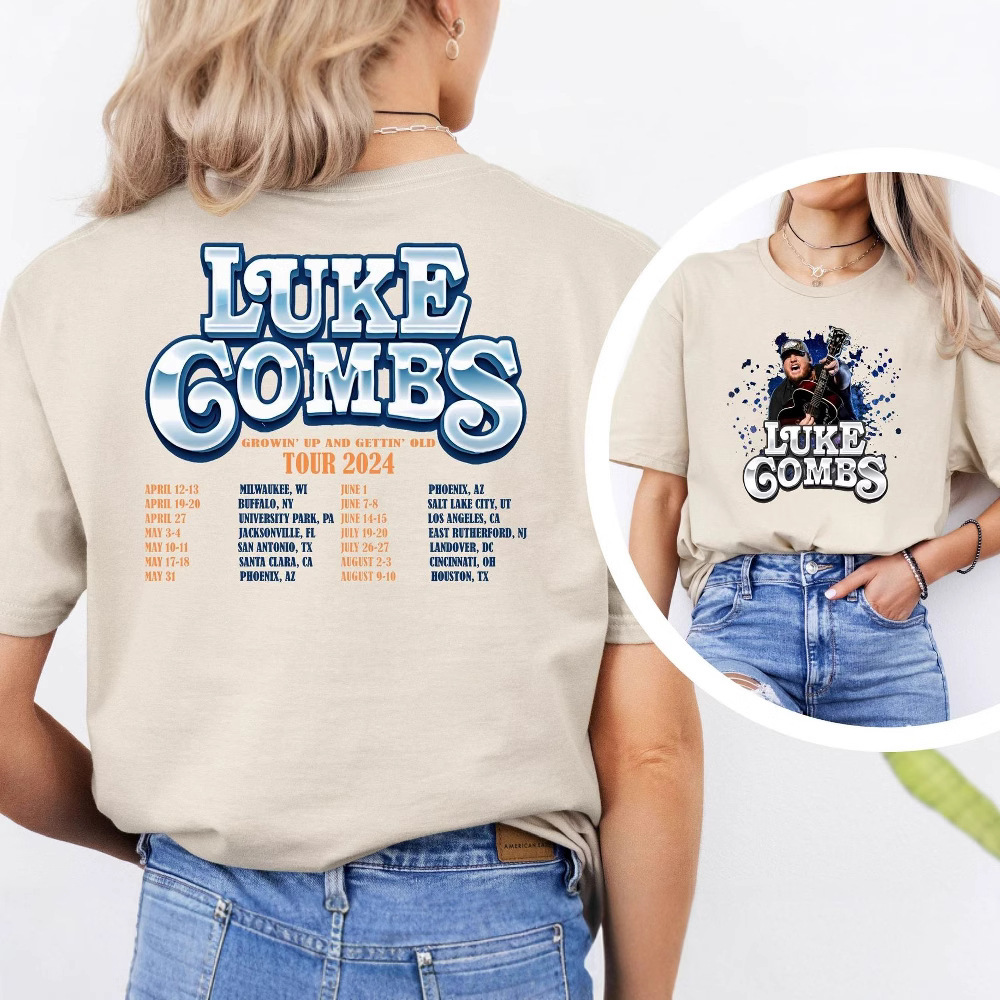 Luke Combs 2024 Tour Shirt Merch Fans Essentials Bullhead
