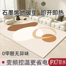 2025新款石墨烯地暖墊家用地毯客廳碳晶地墊發熱加熱瑜伽地熱墊