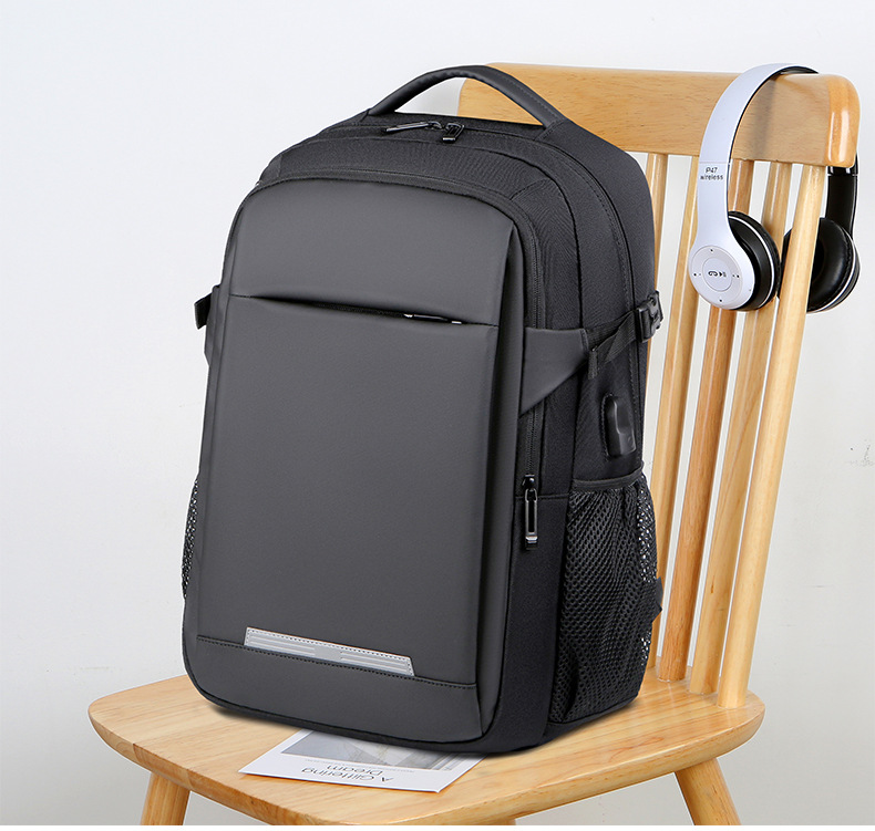 Student schoolbags, usb large-capacity backpacks, men's multi-pocket laptop bags, business commuting travel backpacks undefined