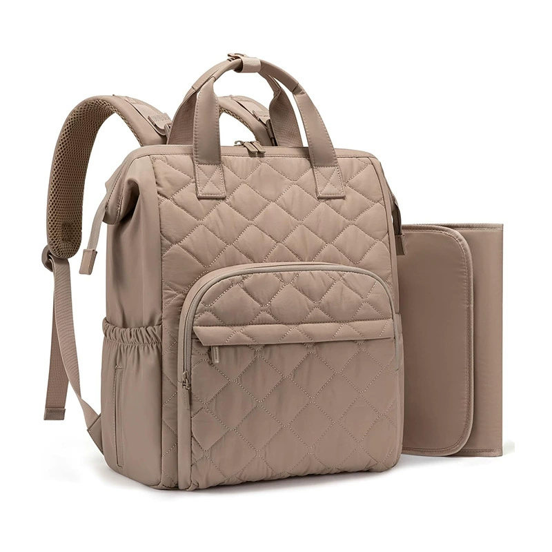 2025 Новый стеганый рюкзак для подгузников для женщин, маленькая сумка для малыша, легкий мини-рюкзак для путешествий с подгузниками