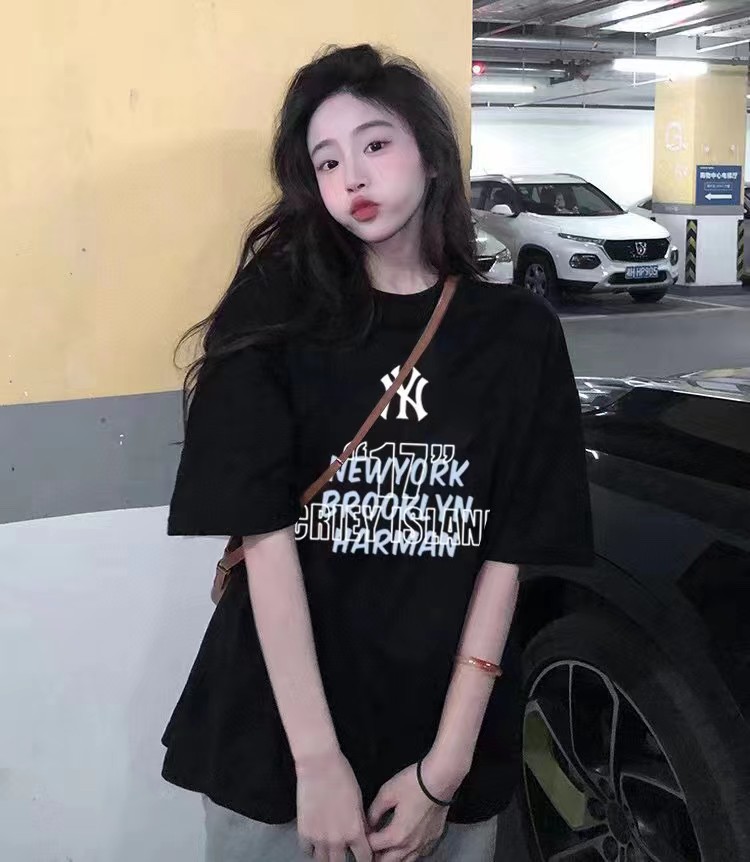 MLB/NY Yankees New Short-sleeved T-shirt Comfortable Breathable Casual Sports Loafed Version