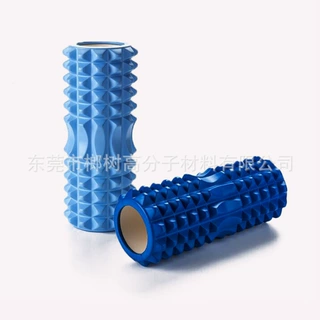 厂家定制EVA发泡狼牙轴瘦小腿滚轴肌肉放松瑜伽柱滚筒轮小号按摩