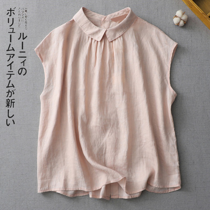 Solid summer thin Japanese shirt