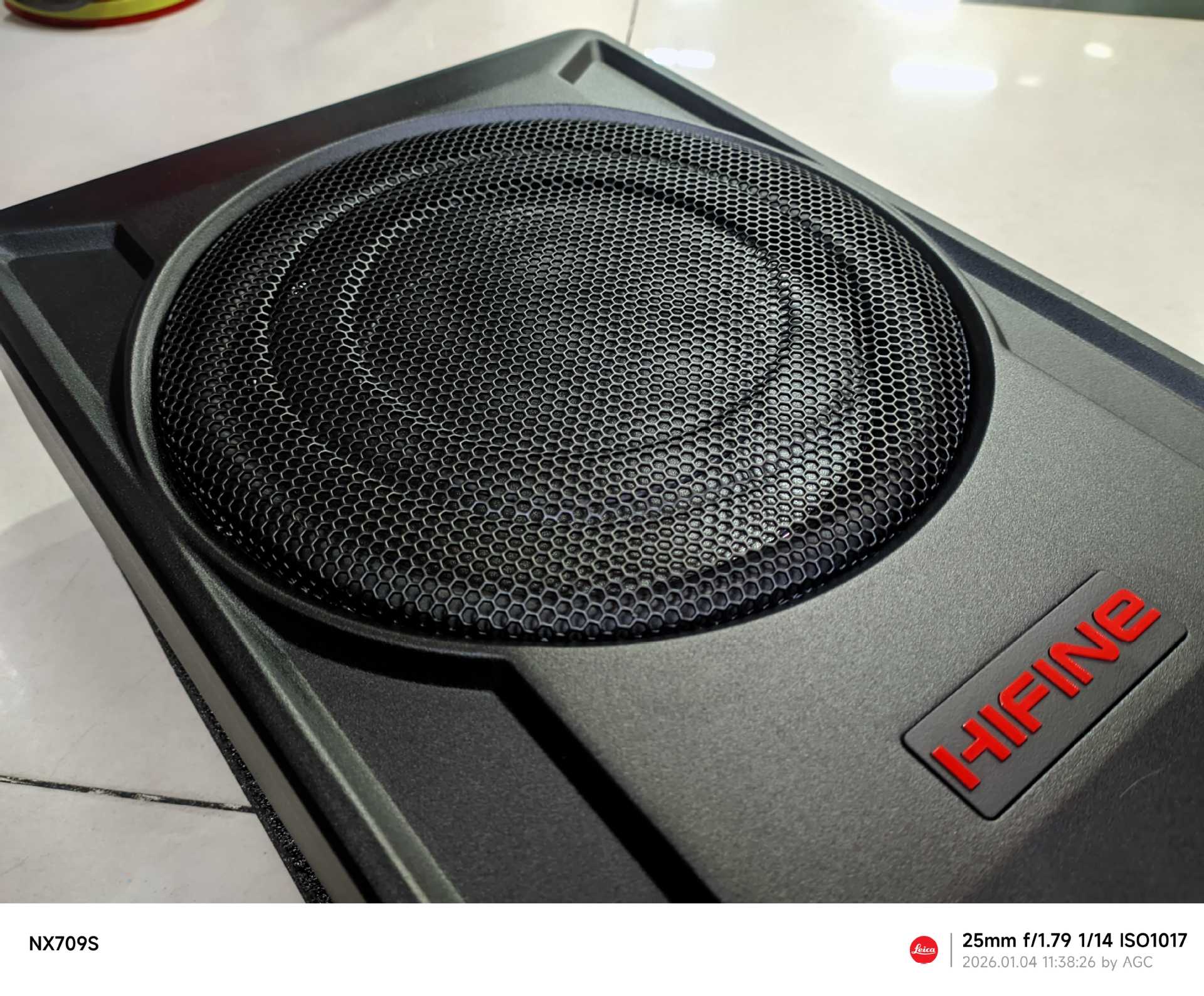 Hifine Car Subwoofer with Super Bass and High Power, 10inch Active Ultra-Thin Seat Audio System Modification