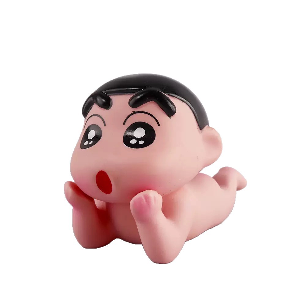 Orinando Crayon Shin-chan trasero desnudo muñeca de coche baño Zuoweimen decoración colgante de coche caja trasera decoración de muñeca