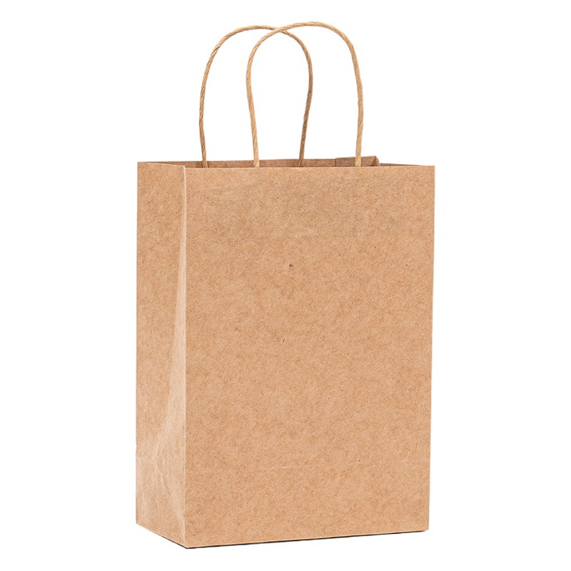 Bolsa de papel kraft bolsa de mano personalizada Logo personalizado bolsa de comida para llevar bolsa de regalo de papel kraft