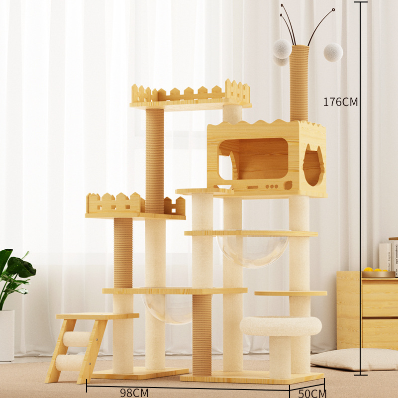 Cute Pet Paradise LF-58 [큰 고양이를 위한 첫 번째 선택 + 이중 우주 캡슐 + 다중 기둥 지원]