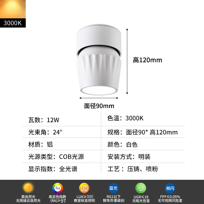 Gran vista jardín luz de techo luminaria luminaria luminaria luminaria LED antirresplandeciente 495L