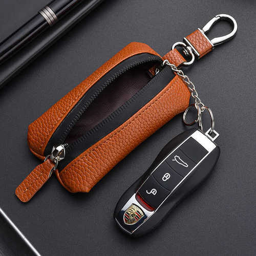 Men's Mini Locksmith Key Bag for Women Universal Large Capacity Coin Zipper Key Case Business Men
