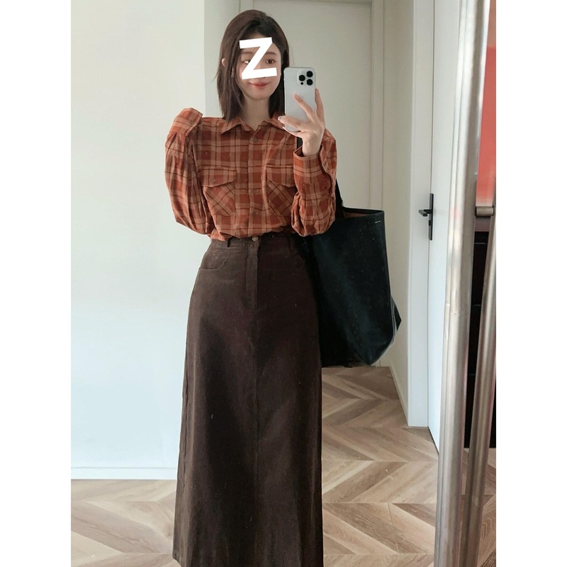 秋季2025新款女连衣裙子茶系早初秋穿搭搭配一整套感百搭时尚套装|undefined
