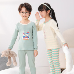 子供用パジャマ、純綿、男の子用秋服、秋用ズボン、女の子用保温下着セット、ベビー・幼児用インナー、綿毛衣