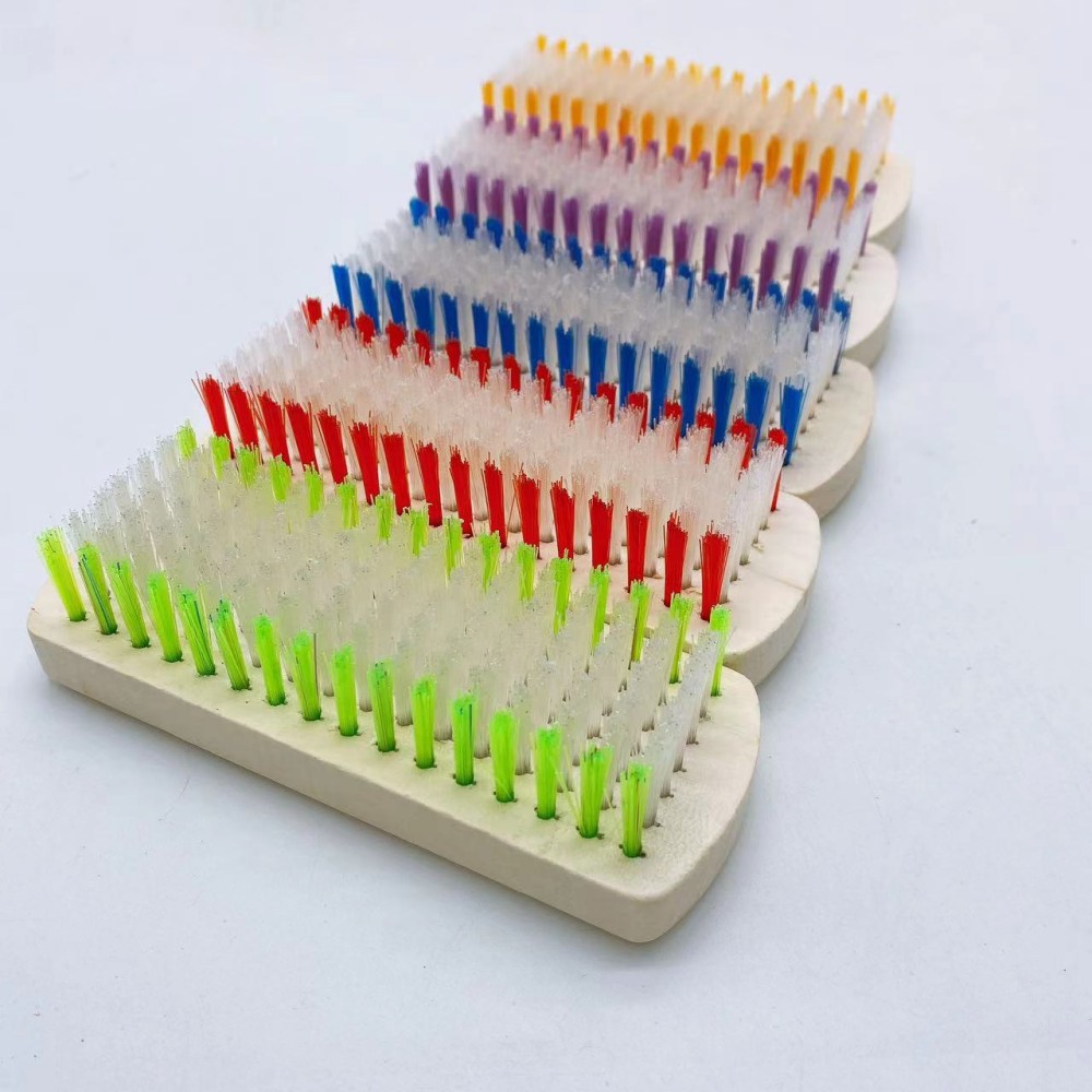 Cepillo cuadrado de plástico de dos colores Cepillo cuadrado cepillo de ropa limpieza descontaminación hogar energía multicinética multiusos cepillo de zapatos cepillo grande