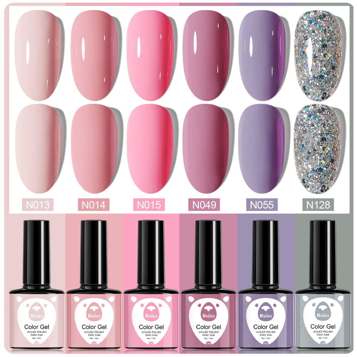 6 colores esmalte de uñas pegamento fototerapia embotellada color popular pintado brillante ojo de gato pegamento UV fototerapia pegamento esmalte de uñas traje de pegamento