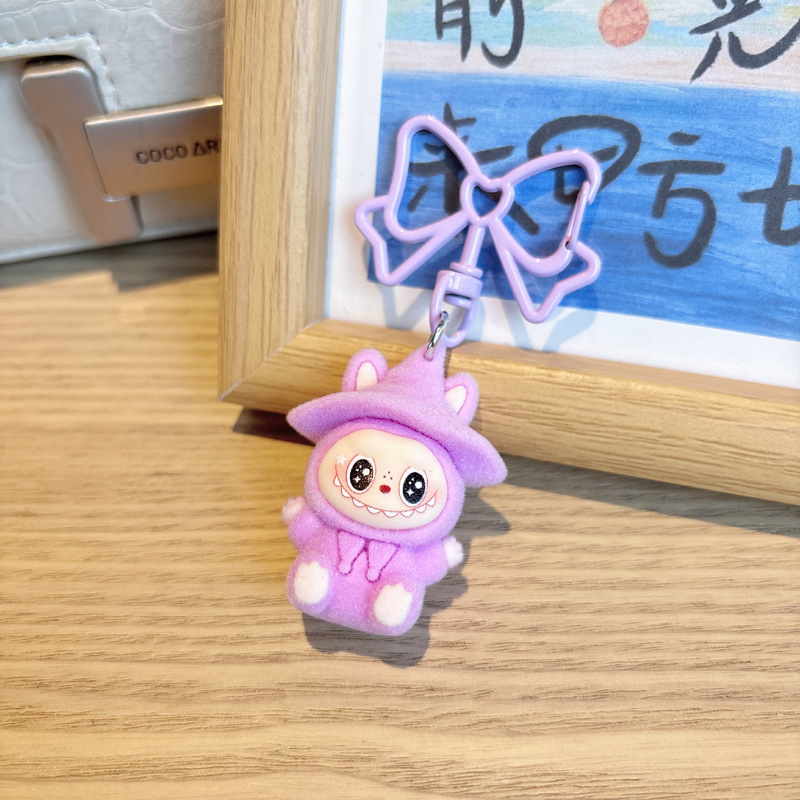 クロスボーダー植毛マジシャン Bubu トレンディなかわいい装飾アクセサリーキーホルダー漫画ブラインドボックスバッグ小さなペンダント|undefined
