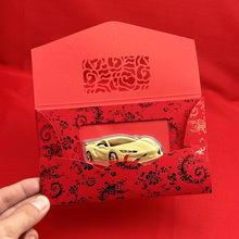 黄金跑车足金999金片摆件精美节日送男便宜礼物金店引流礼品批发