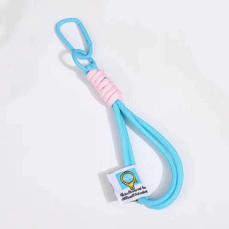 携帯電話のストラップのマカロンの色合わせのキーチェーンのキーチェーンは簡単で短いタイプのロープのキーチェーンのリングの装飾品の卸売りを掛けます。|undefined