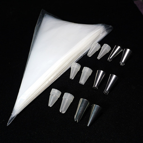 Bicai 100g cream glue cream soil bag stainless steel decorating nozzle cream shell floral nozzle decorating bag accessories