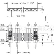 Mill-Max汽车连接器816-22-003-10-003101插针集管和线壳