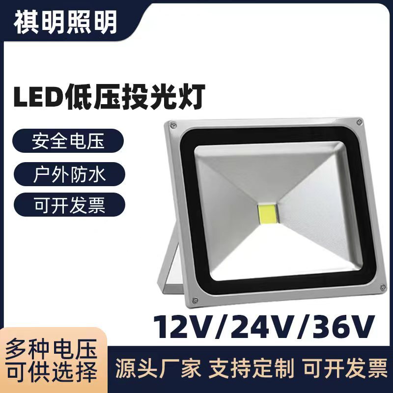LED low voltage flood light 12-85v outdoor waterproof DC 12V24V36V Marine lighting battery stall spot light