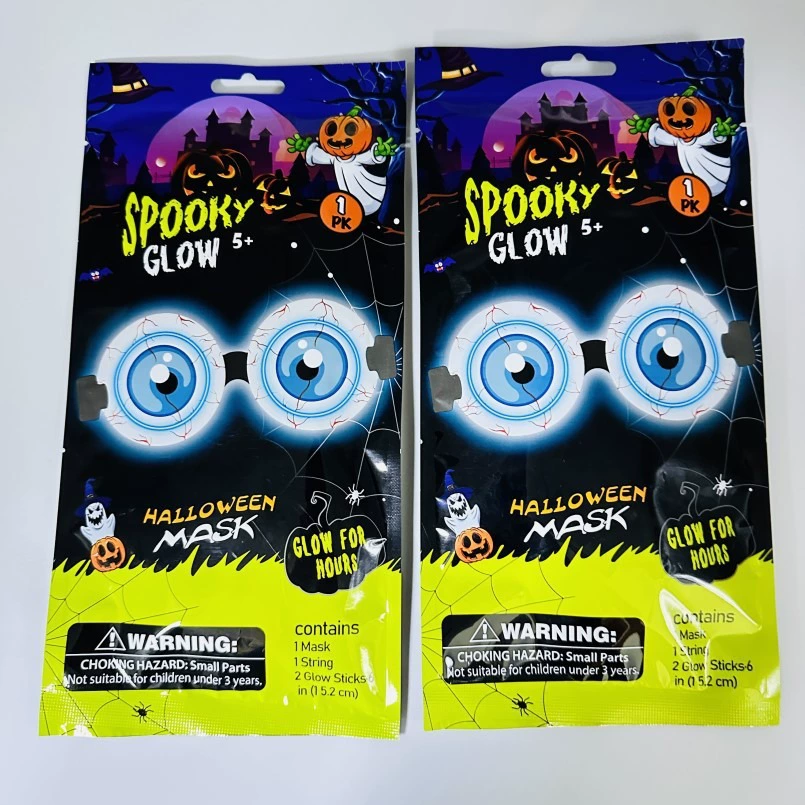 Хэллоуин флуоресцентная маска светящаяся маска для глаз Хэллоуин реквизит бар маскарад поставки праздник оптом смешанный