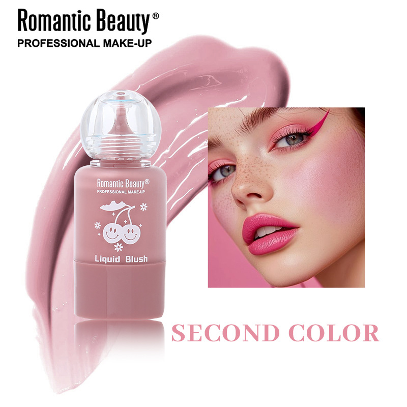 Blush líquido de agua transfronteriza burbuja blush natural coreano brillante rojas llenas maquillaje personalizado para mujeres